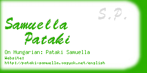 samuella pataki business card